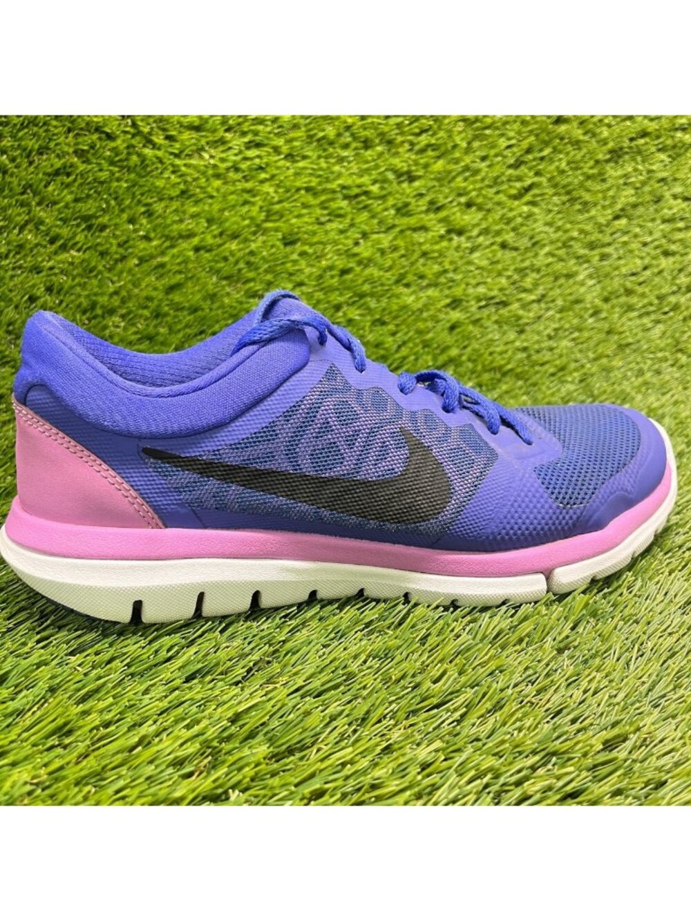Nike Flex 2015 Run Womens Size 8 Blue Purple Athletic Running Shoes Sneakers